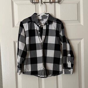 Carter's Black and White Plaid Kids Shirt